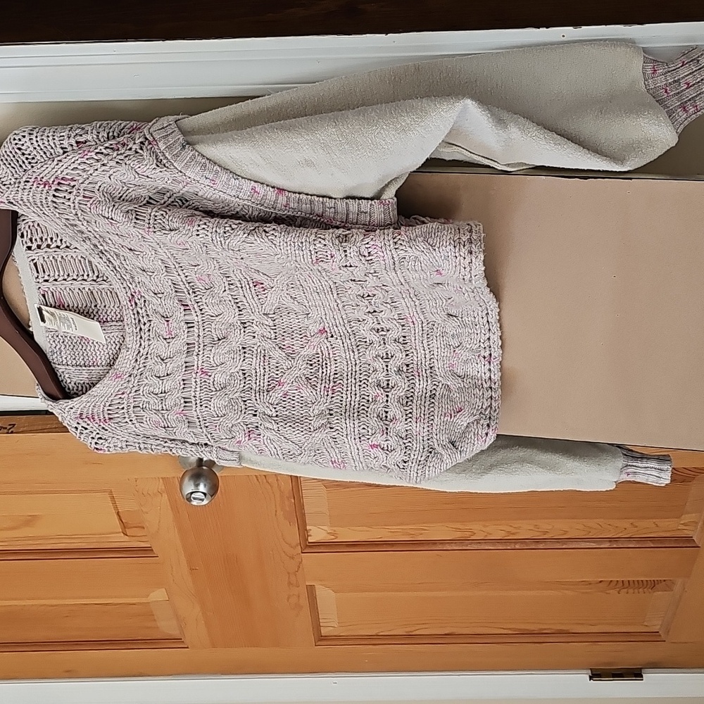 Free People Honey Cable Pullover Sweater Xs View 4
